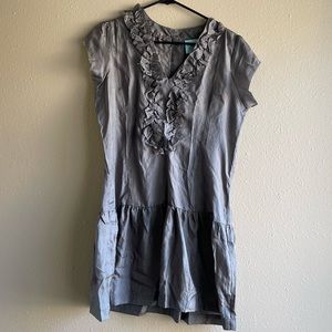 Urban Outfitters UO Kimchi & Blue 100% Silk Tunic Mini Dress